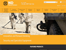 Tablet Screenshot of nexus-defence.com